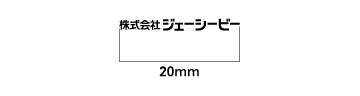 Japanese Official Company Name Logotype Horizontal Display in Printed Materials