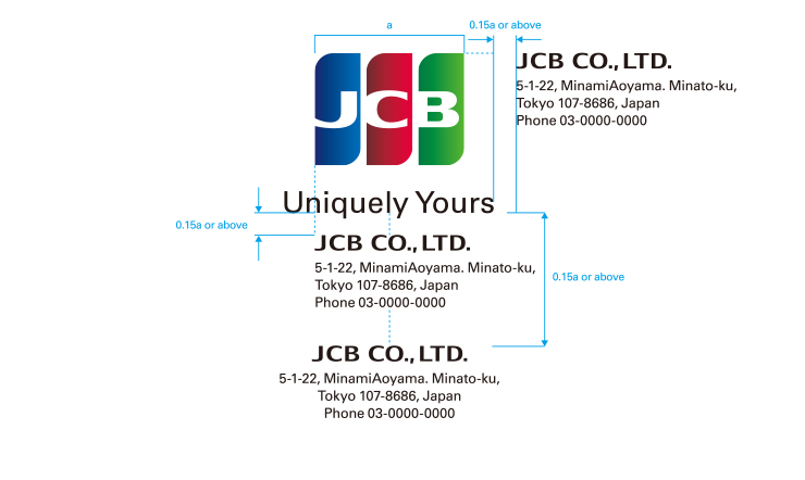 JCB Emblem + Brand Message + Location