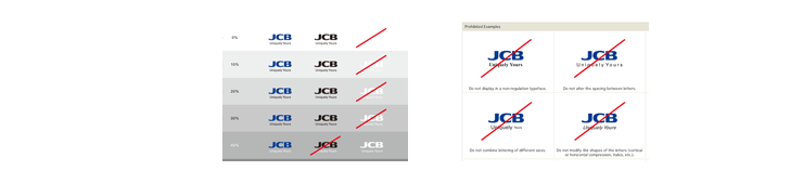 Regulations for Display in Relation to Background Color and Prohibited Display Applications