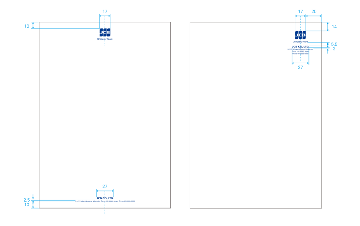 (Example) Letterhead (297 x 210)  Single-color