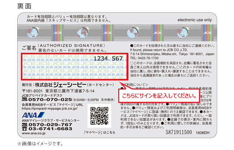 こちらにサインを記入してください