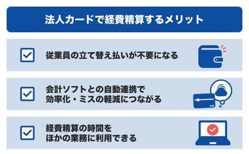 法人カードで経費精算するメリット