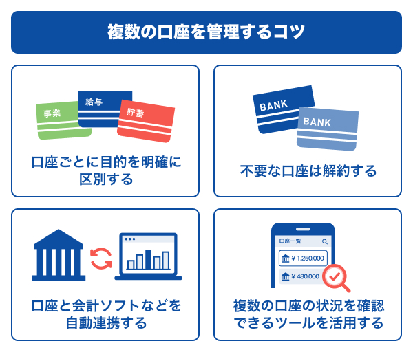 複数の口座を管理するコツ