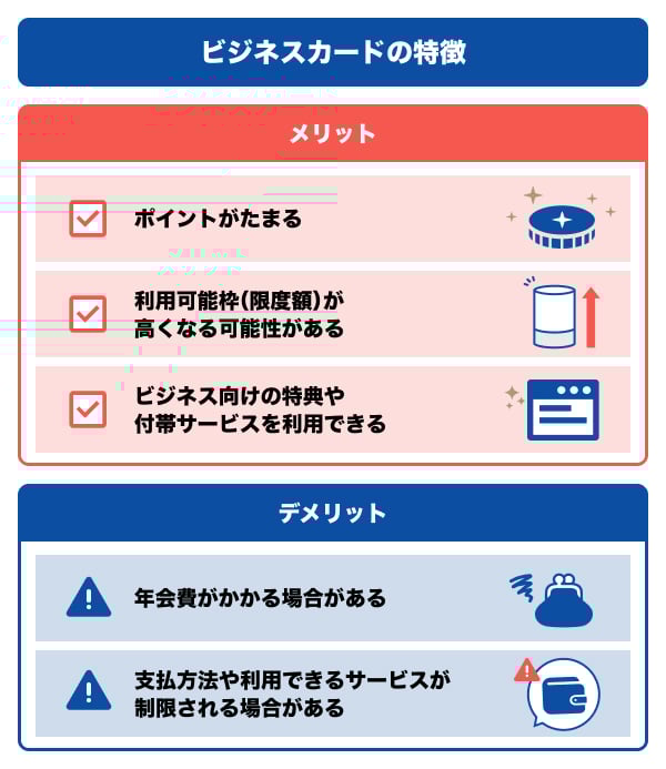 ビジネスカードの特徴