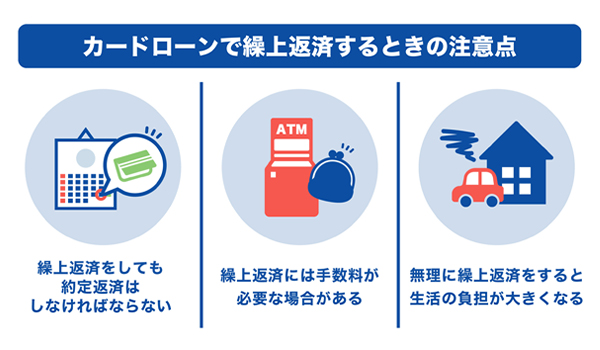 カードローンで繰上返済するときの注意点