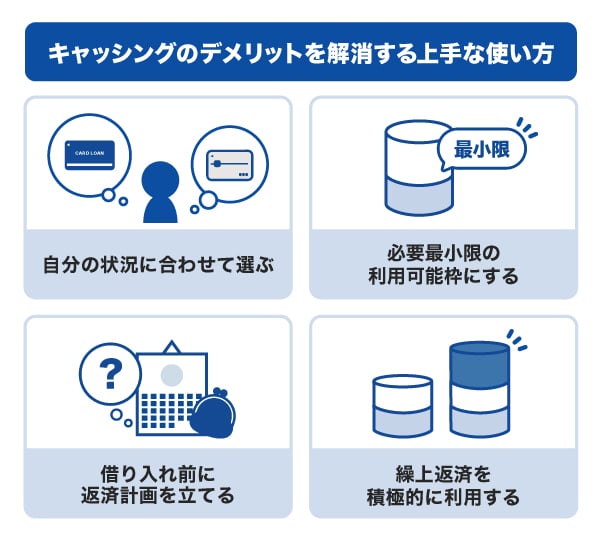 キャッシングのデメリットを解消する上手な使い方