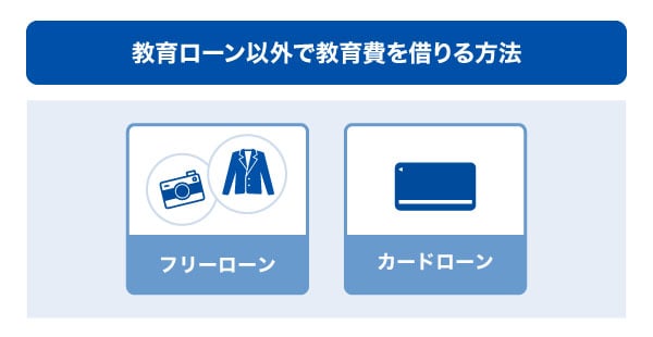 教育ローン以外で教育費を借りる方法