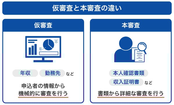 仮審査と本審査の違い
