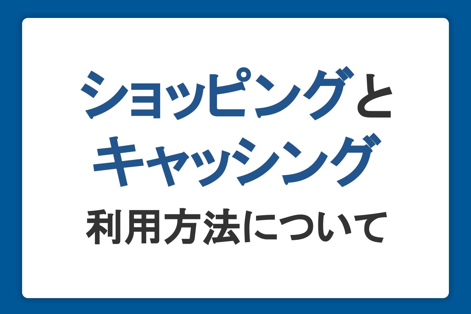 ショッピングだけじゃない！いざというとき頼りになるキャッシングの活用も考えよう