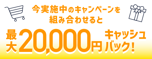 Amazon祭 Amazon.co.jpのご利用分20%プレゼント 最大1,2000円キャッシュバック