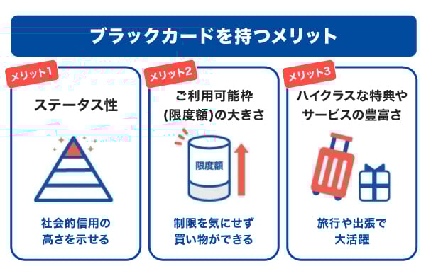 ブラックカードを持つメリット