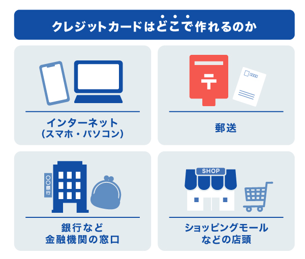 クレジットカードはどこで作れるのか