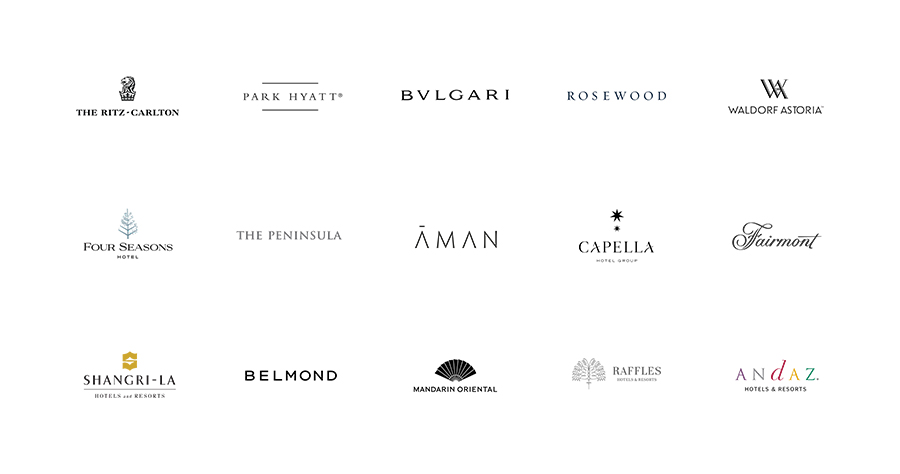 HoteLuxの主な提携ホテル一覧