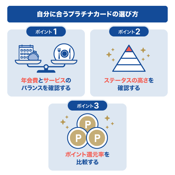 自分に合うプラチナカードの選び方