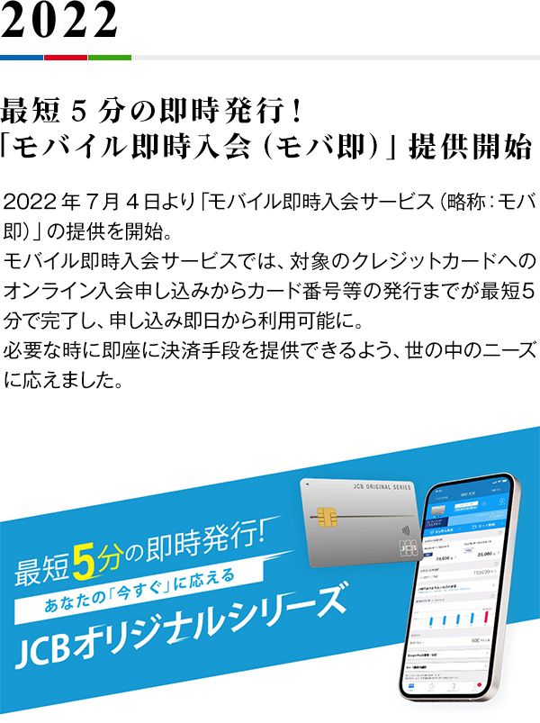 最短5分の即時発行サービス「モバイル即時入会（モバ即）」2022年7月4日より提供開始