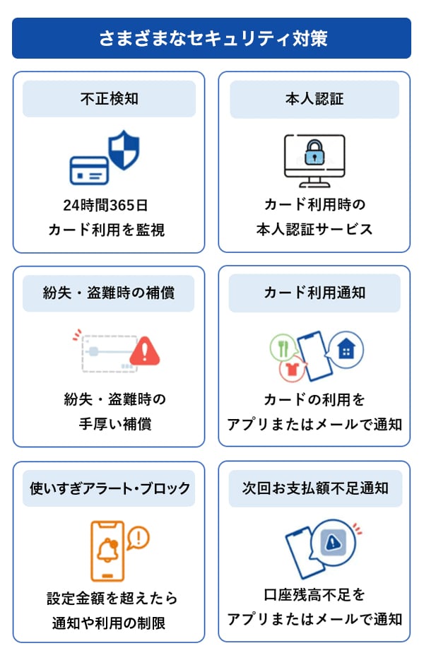 さまざまなセキュリティ対策