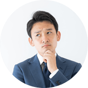 悩む男性の写真