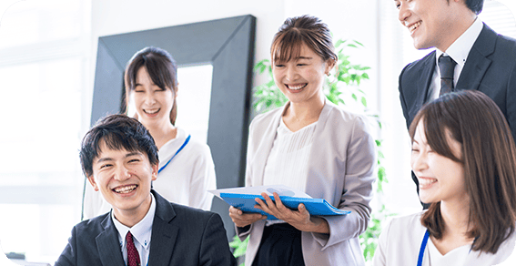 若い男女の社員