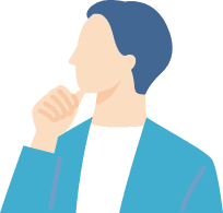 悩む男性のイラスト