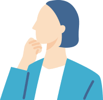 悩む女性のイラスト
