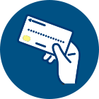 法人名義はもちろん、代表者個人名義の口座でも決済可能