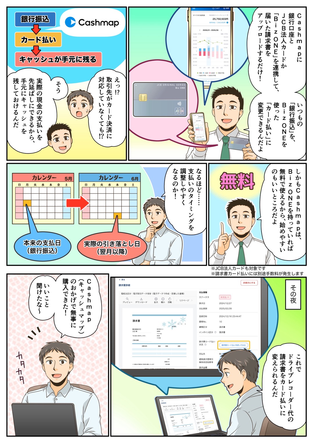 請求書カード払い編 2ページ目