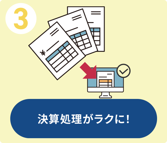 3 決算処理がラクに！