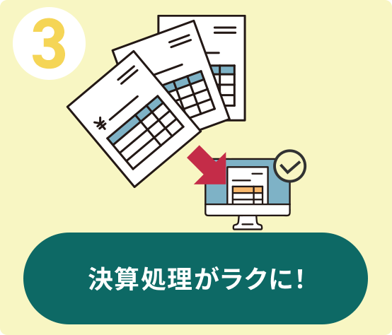 3 決算処理がラクに！