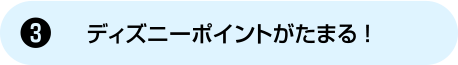 [3] ディズニーポイントがたまる！