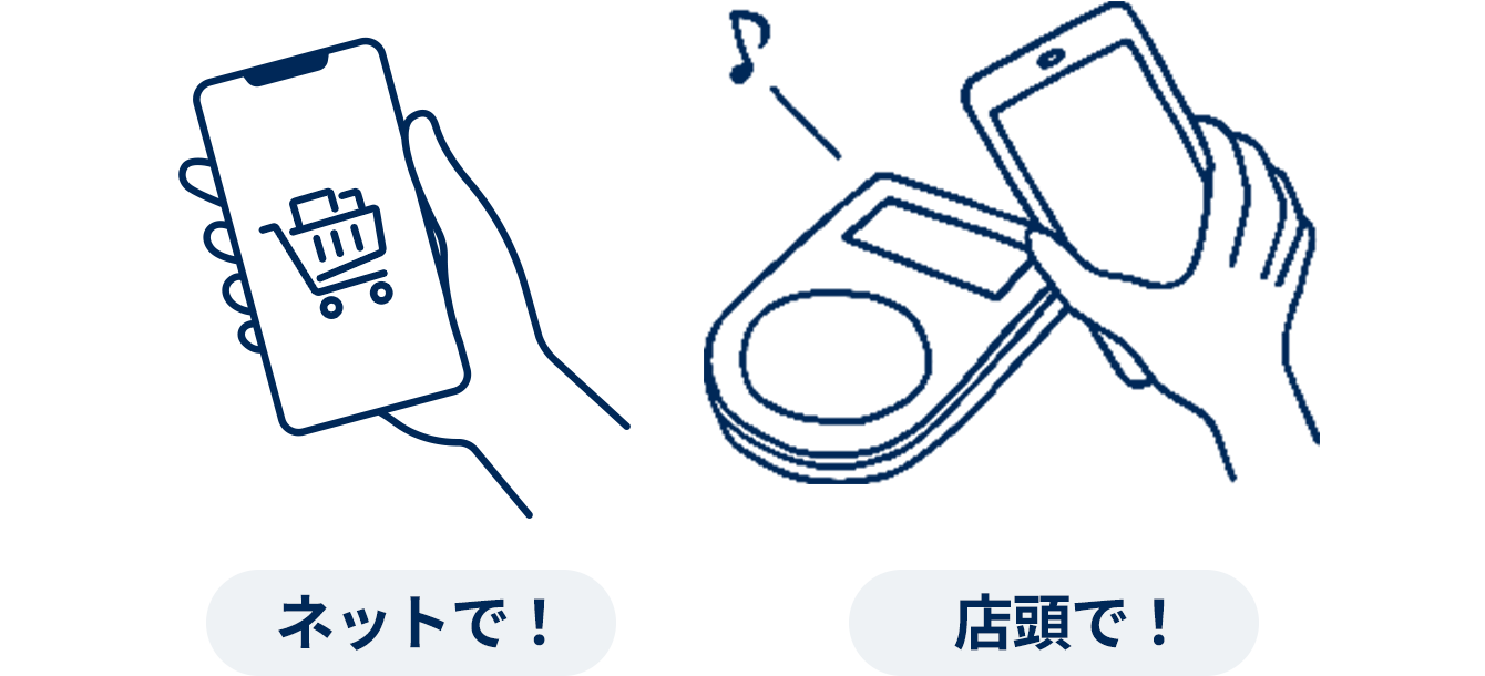 ネットで!店頭で!