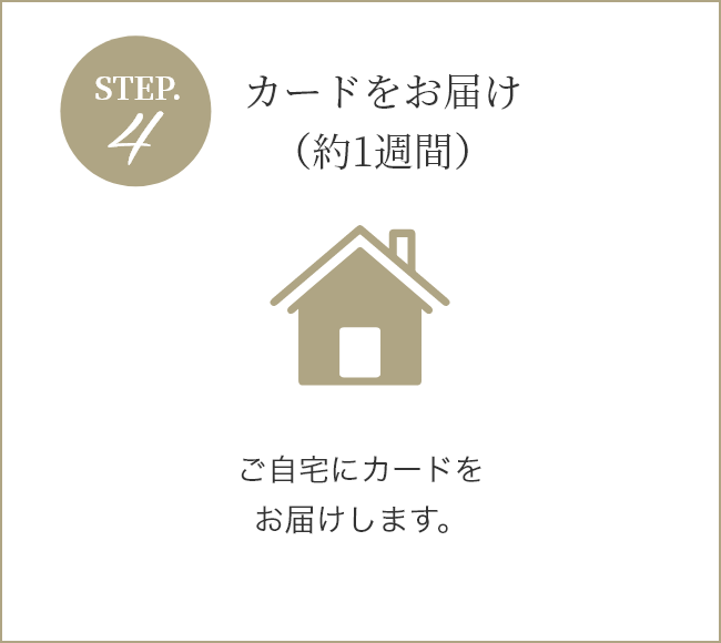 STEP4 MyJCB内にカード番号を表示 アプリ内にカード番号を表示。オンラインショップ・店頭で利用できます。