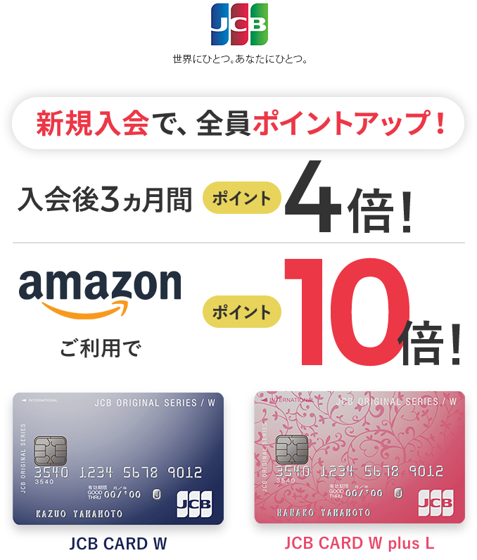 高いポイント還元率 年会費無料のクレジットカード Jcb Card W