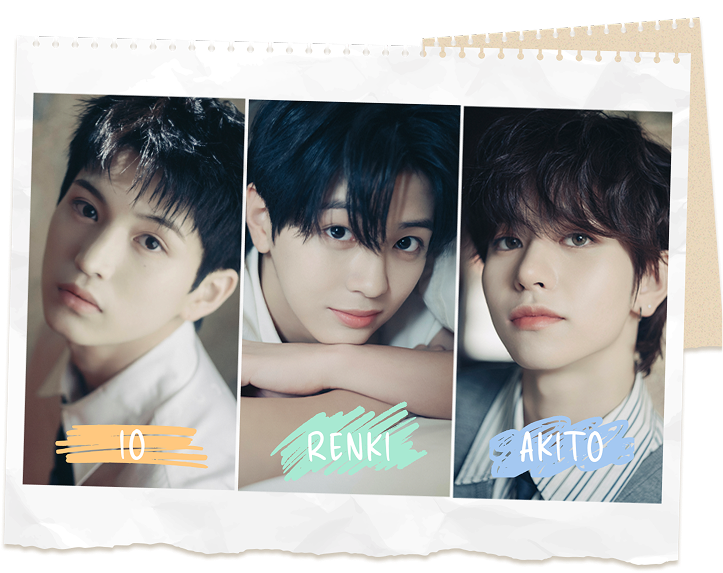 IO、RENKI、AKITO