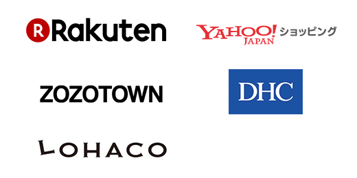Oki Doki ランド参加ショップ一例：楽天市場　amazon　Yahoo!ショッピング　ZOZOTOWN　DHC　LOHACO