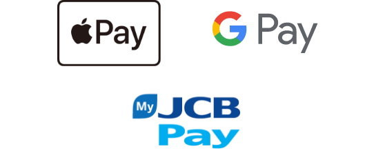 Apple Pay、Google Pay(TM)、MyJCB Pay