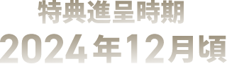 特典進呈時期 2024年12月頃